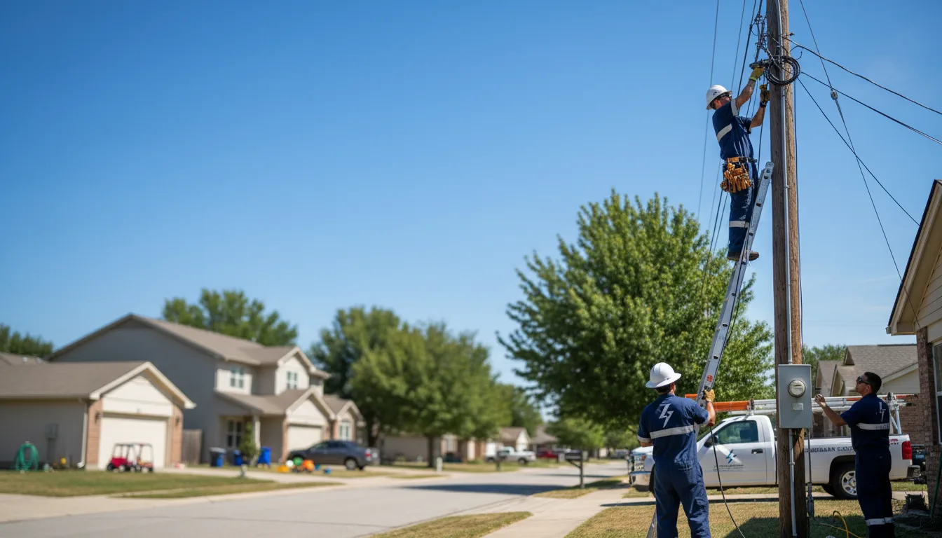 Residential electrician providing installation services in Dresden, OH
